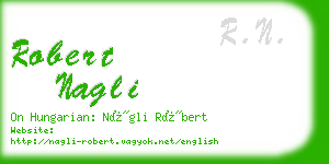 robert nagli business card